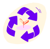 Green recycling aiding nature